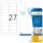 HERMA wetterfeste Folienetiketten 4864 weiß 63,5 x 29,6 mm, 10 Blatt