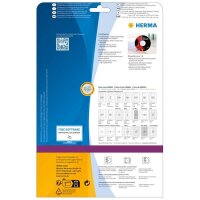 HERMA CD-Etiketten 4850 weiß, 50 Etiketten