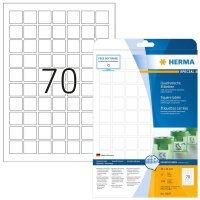 HERMA Etiketten 10105 weiß 24,0 x 24,0 mm, 25 Blatt