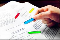 Post-it® Index Mini Haftmarker farbsortiert "Pfeil" 4x 24 Streifen