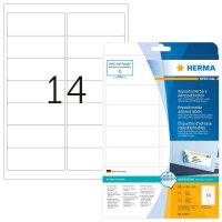 HERMA Adressetiketten 10016 weiß 99,1 x 38,1 mm, 25...