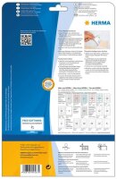 HERMA Namensetiketten 4587 weiß 80,0 x 50,0 mm, 10 Blatt