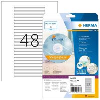 HERMA CD-Etiketten weiß, 25 Blatt