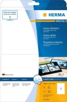 HERMA Etiketten 4915 weiß 199,6 x 143,5 mm, 25 Blatt