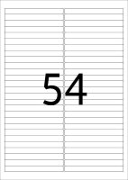 HERMA Etiketten 10015 weiß 96,0 x 10,0 mm, 25 Blatt
