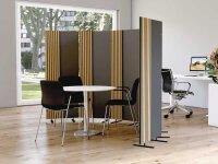 Kerkmann Akustik-Trennwand Oxford 45001053, anthrazit 60,0 x 165,0 cm, 1 St.