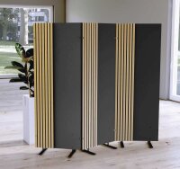 Kerkmann Akustik-Trennwand Oxford 45001053, anthrazit 60,0 x 165,0 cm, 1 St.