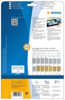 HERMA Etiketten 4907 weiß 96,0 x 63,5 mm, 25 Blatt