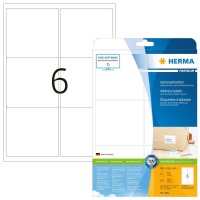 HERMA Adressetiketten 4502 weiß 99,1 x 93,1 mm, 25...
