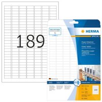 HERMA Power-Etiketten 10900 weiß 25,4 x 10,0 mm, 25...