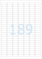 HERMA Power-Etiketten 10900 weiß 25,4 x 10,0 mm, 25 Blatt