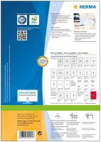 HERMA Adressetiketten 4254 weiß 38,1 x 21,2 mm, 100 Blatt