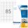 HERMA Power-Etiketten 10917 weiß 37,0 x 13,0 mm, 25 Blatt