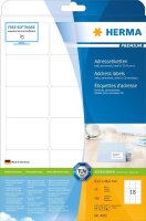 HERMA Adressetiketten 4501 weiß 63,5 x 46,6 mm, 25...