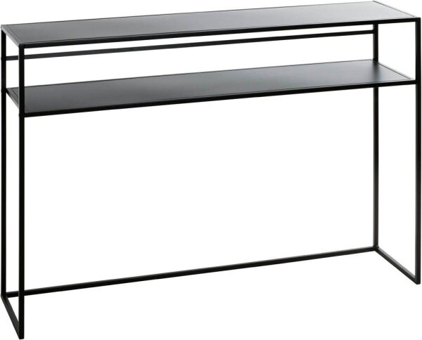 HAKU Möbel Konsolentisch rechteckig Metall schwarz 112,0 x 28,0 x 81,0 cm, 1 St.