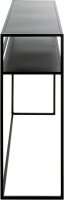 HAKU Möbel Konsolentisch rechteckig Metall schwarz 112,0 x 28,0 x 81,0 cm, 1 St.