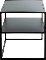 HAKU Möbel Beistelltisch rechteckig Metall schwarz 50,0 x 40,0 x 45,0 cm, 1 St.