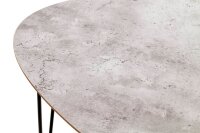 HAKU Möbel Beistelltische-Set dreieckig abgerundet MDF-Platte Betonoptik, 1 St.