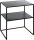 HAKU Möbel Beistelltisch rechteckig Metall schwarz 50,0 x 40,0 x 60,0 cm, 1 St.