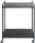 HAKU Möbel Beistelltisch rechteckig Sicherheitsglas schwarz 50,0 x 36,0 x 69,0 cm, 1 St.