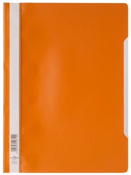 DURABLE Schnellhefter 2573 Kunststoff orange DIN A4, 10 St.