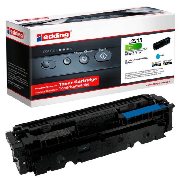 edding EDD-2215  cyan Toner kompatibel zu HP 415X (W2031X)