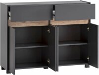MÖBELPARTNER Kommode Cosmo, 701778 anthrazit, eiche...