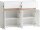 MÖBELPARTNER Kommode Cosmo, 701777 weiß, eiche 112,2 x 33,0 x 84,8 cm, 1 St.