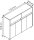 MÖBELPARTNER Kommode Cosmo, 701777 weiß, eiche 112,2 x 33,0 x 84,8 cm, 1 St.