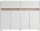 MÖBELPARTNER Kommode Cosmo, 701777 weiß, eiche 112,2 x 33,0 x 84,8 cm, 1 St.