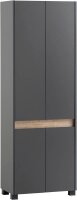 MÖBELPARTNER Schuhschrank Cosmo, 701779 anthrazit, eiche keine Fachböden 33,0 cm 164,5 cm