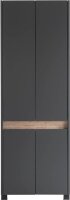 MÖBELPARTNER Schuhschrank Cosmo, 701779 anthrazit, eiche keine Fachböden 33,0 cm 164,5 cm