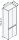 MÖBELPARTNER Schuhschrank Cosmo, 701779 anthrazit, eiche keine Fachböden 33,0 cm 164,5 cm