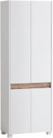 MÖBELPARTNER Schuhschrank Cosmo, 701780 weiß, eiche keine Fachböden 33,0 cm 164,5 cm