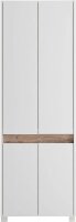 MÖBELPARTNER Schuhschrank Cosmo, 701780 weiß, eiche keine Fachböden 33,0 cm 164,5 cm