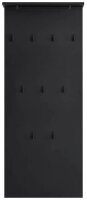 MÖBELPARTNER Wandgarderobe Janne 153016 schwarz Holz 9 Haken 50,0 x 110,6 cm, 1 St.