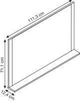 MÖBELPARTNER Spiegel Cosmo 152805 eiche 111,3 x 12,4...
