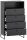 MÖBELPARTNER Kommode Janne, 153068 schwarz 60,2 x 33,0 x 103,9 cm, 1 St.