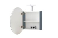 MÖBELPARTNER Spiegelschrank Bjarne 153167 blaugrau 65,0 cm 68,3 cm