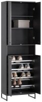 MÖBELPARTNER Schuhschrank Janne, 701784 schwarz 2...