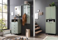 MÖBELPARTNER Schuhschrank Janne, 701783 pastellgrün 2 Fachböden 60,2 x 33,1 x 185,5 cm