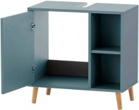 MÖBELPARTNER Waschtischunterschrank ohne Waschbecken Bjarne 153169 blaugrau 60,2 x 33,1 x 59,3 cm