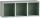 MÖBELPARTNER Badregal Bjarne 153156 pastellgrün 60,2 x 21,5 x 24,7 cm