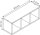 MÖBELPARTNER Badregal Bjarne 153156 pastellgrün 60,2 x 21,5 x 24,7 cm