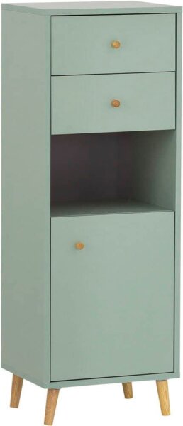 MÖBELPARTNER Badschrank Bjarne 153174 pastellgrün 40,3 x 33,1 x 113,4 cm