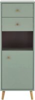 MÖBELPARTNER Badschrank Bjarne 153174 pastellgrün 40,3 x 33,1 x 113,4 cm