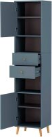 MÖBELPARTNER Badschrank Bjarne 701984 blaugrau 40,3 x 33,1 x 180,6 cm