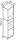 MÖBELPARTNER Badschrank Bjarne 701984 blaugrau 40,3 x 33,1 x 180,6 cm