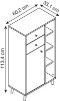 MÖBELPARTNER Badschrank Bjarne 153172...