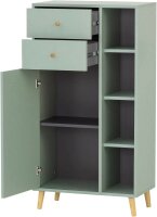 MÖBELPARTNER Badschrank Bjarne 153172 pastellgrün 60,2 x 33,1 x 113,4 cm